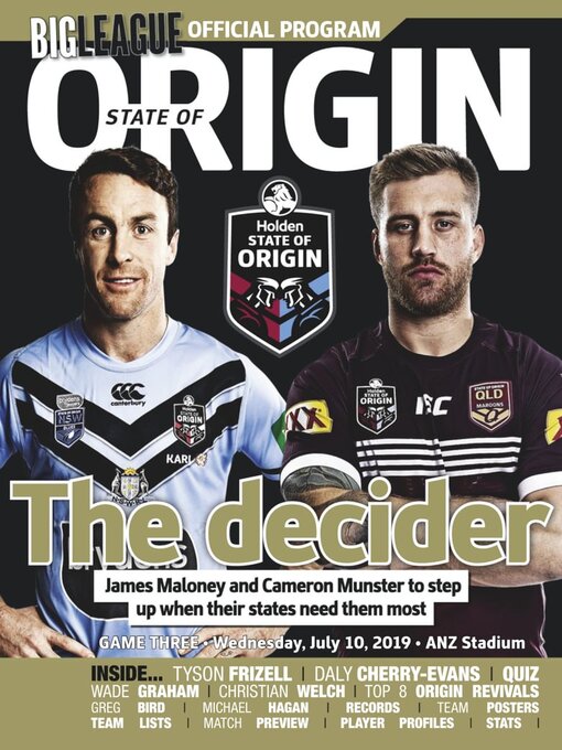 Title details for Big League: NRL State of Origin by News Life Media Pty Limited - Wait list